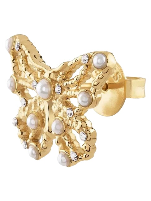 BORBOLETA Boucles d'oreilles papillon or jaune - Boucles d'oreilles
