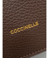 COCCINELLE ALPHA Mini sac bandouli&egrave;re brunette - Sacs pour Femme - 3