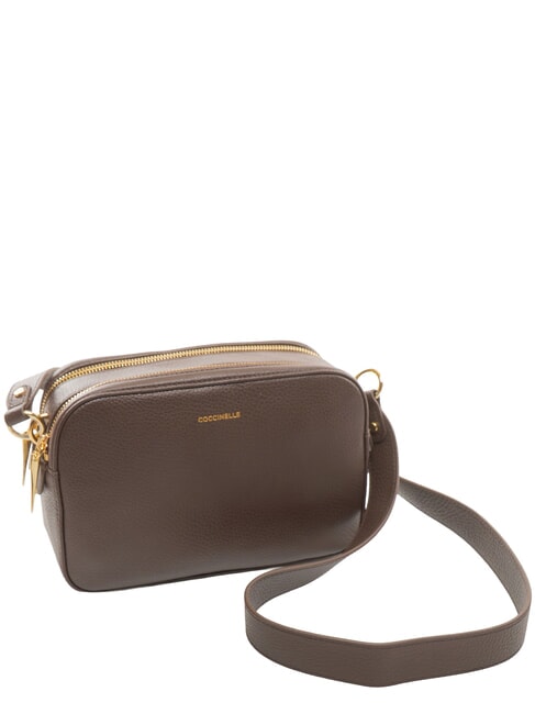 ALPHA Mini sac bandouli&egrave;re en cuir brunette - Sacs pour Femme