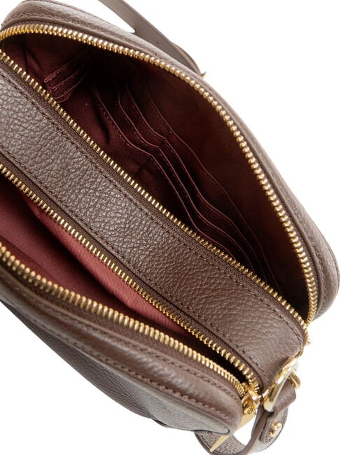 ALPHA Mini sac bandouli&egrave;re en cuir brunette - Sacs pour Femme