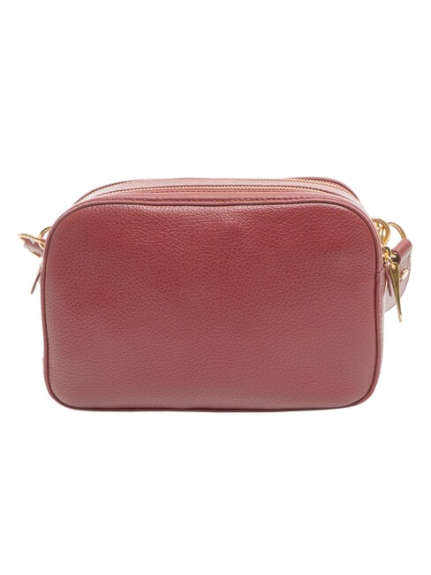 ALPHA Mini sac bandouli&egrave;re en cuir groseille - Sacs pour Femme