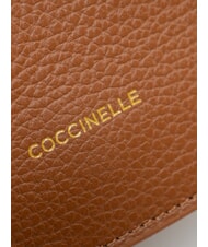 COCCINELLE ALPHA Mini sac bandouli&egrave;re Cognac - Sacs pour Femme - 4