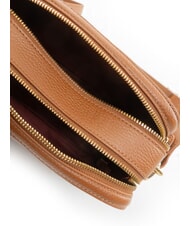 COCCINELLE ALPHA Mini sac bandouli&egrave;re en cuir Cognac - Sacs pour Femme - 5