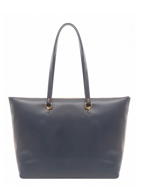 ALPHA Sac de courses en cuir bleu nuit - Sacs pour Femme