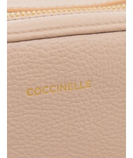COCCINELLE ALPHA Mini sac bandouli&egrave;re en cuir rosaces - Sacs pour Femme - 4