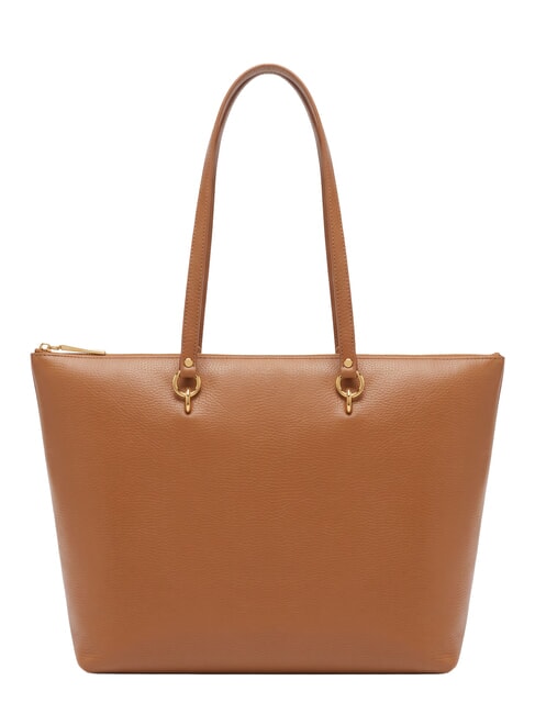 ALPHA Sac de courses en cuir Cognac - Sacs pour Femme