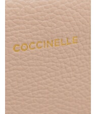 COCCINELLE ALPHA Sac de courses en cuir rosaces - Sacs pour Femme - 4
