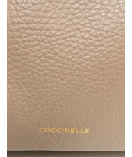 COCCINELLE CHERRY Mini sac bandouli&egrave;re taupe chaud - Sacs pour Femme - 4