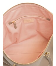 COCCINELLE ALPHA Sac de courses en cuir taupe chaud - Sacs pour Femme - 5