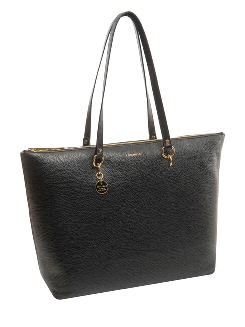 ALPHA Sac de courses en cuir Noir - Sacs pour Femme