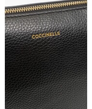 COCCINELLE ALPHA Sac de courses en cuir Noir - Sacs pour Femme - 4