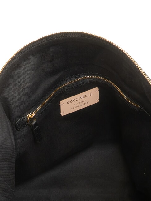 ALPHA Sac de courses en cuir Noir - Sacs pour Femme