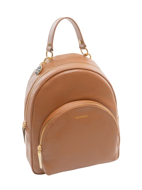 ALPHA Sac &agrave; dos en cuir Cognac - Sacs pour Femme