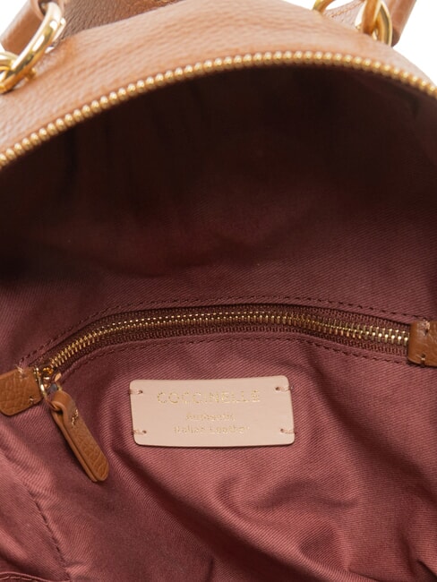 ALPHA Sac &agrave; dos en cuir Cognac - Sacs pour Femme