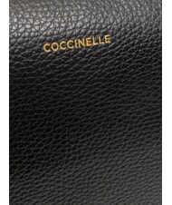 COCCINELLE ALPHA Sac &agrave; dos en cuir Noir - Sacs pour Femme - 4