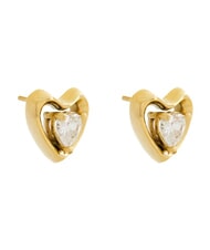 GUESS BELOVED Boucles d'oreilles en forme de c&oelig;ur or jaune - Boucles d'oreilles - 2