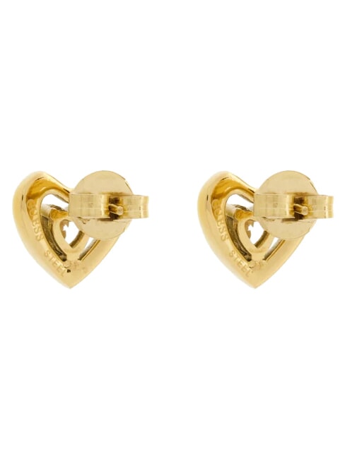 BELOVED Boucles d'oreilles en forme de c&oelig;ur or jaune - Boucles d'oreilles