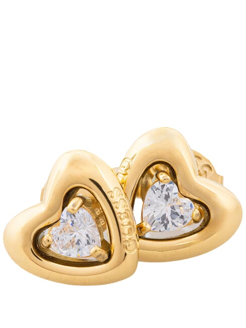 BELOVED Boucles d'oreilles en forme de c&oelig;ur or jaune - Boucles d'oreilles