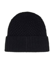 GUESS KNITTED Casquette &agrave; revers et logo sur le c&ocirc;t&eacute; NOIR - Bonnets - 2