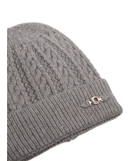 GUESS FRANCES KNITTED Bonnet tricot&eacute; &agrave; revers gris - Bonnets - 3