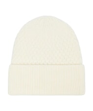 GUESS KNITTED Casquette &agrave; revers et logo sur le c&ocirc;t&eacute; OFFWHITE - Bonnets - 2