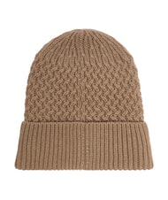 GUESS KNITTED Casquette &agrave; revers et logo sur le c&ocirc;t&eacute; BEIGE - Bonnets - 2