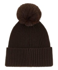 GUESS AMORETTE KNITTED Chapeau &agrave; pompons brun amer - Bonnets - 2