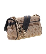 GUESS DOROTHY sac bandouli&egrave;re logo lait/noir - Sacs pour Femme - 3