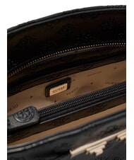 GUESS CARMELLA Sac &agrave; main &agrave; double poign&eacute;e logo noir - Sacs pour Femme - 3