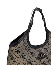 GUESS SAMANTHA sac bandouli&egrave;re logo noir - Sacs pour Femme - 4