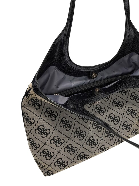 SAMANTHA sac bandouli&egrave;re logo noir - Sacs pour Femme