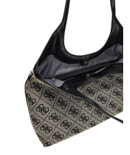 GUESS SAMANTHA sac bandouli&egrave;re logo noir - Sacs pour Femme - 5