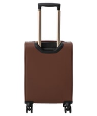 GUESS SAMANTHA 18 chariot &agrave; bagages &agrave; main logo latte / marron - Valises cabine - 4