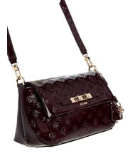 GUESS CARMELLA sac bandouli&egrave;re logo bordeaux - Sacs pour Femme - 4