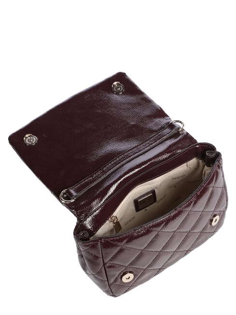JULIET Mini sac &agrave; main avec bandouli&egrave;re Bordeaux - Sacs pour Femme