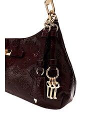 GUESS CARMELLA sac bandouli&egrave;re logo bordeaux - Sacs pour Femme - 3