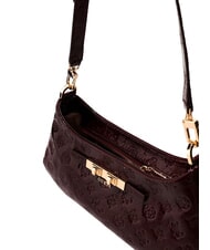 GUESS CARMELLA sac bandouli&egrave;re logo bordeaux - Sacs pour Femme - 5
