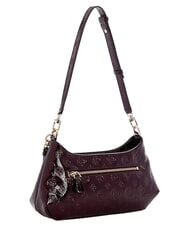 GUESS CARMELLA Sac &agrave; main avec bandouli&egrave;re logo bordeaux - Sacs pour Femme - 2