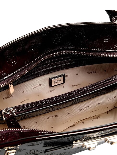 CARMELLA Sac &agrave; main avec bandouli&egrave;re logo bordeaux - Sacs pour Femme