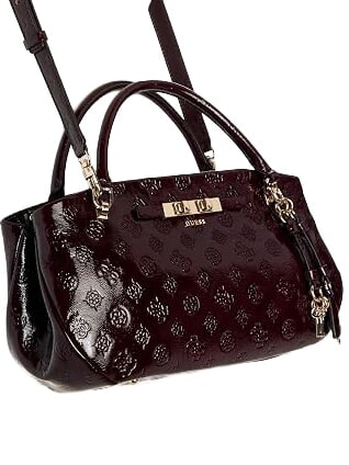 CARMELLA Sac &agrave; main avec bandouli&egrave;re logo bordeaux - Sacs pour Femme