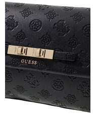 GUESS CARMELLA sac bandouli&egrave;re logo noir - Sacs pour Femme - 4