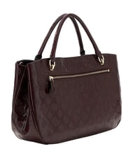 GUESS CARMELLA Sac &agrave; main avec bandouli&egrave;re logo bordeaux - Sacs pour Femme - 3