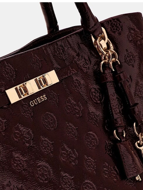 CARMELLA Sac &agrave; main avec bandouli&egrave;re logo bordeaux - Sacs pour Femme