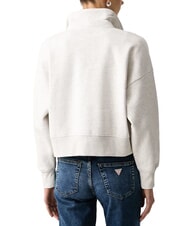 GUESS JEANS SCRIPT EMBRO NOTCH Sweat-shirt &agrave; col gris bruy&egrave;re clair gj lt - Sweat-shirts pour femmes - 2