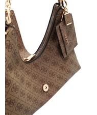 GUESS YVONNE LOGO sac bandouli&egrave;re LOGO DE LAIT - Sacs pour Femme - 5