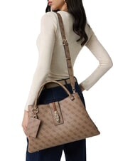 GUESS YVONNE LOGO Sac &agrave; main avec bandouli&egrave;re LOGO DE LAIT - Sacs pour Femme - 2