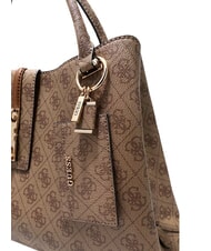 GUESS YVONNE LOGO Sac &agrave; main avec bandouli&egrave;re LOGO DE LAIT - Sacs pour Femme - 3