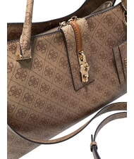 GUESS YVONNE LOGO Sac &agrave; main avec bandouli&egrave;re LOGO DE LAIT - Sacs pour Femme - 4