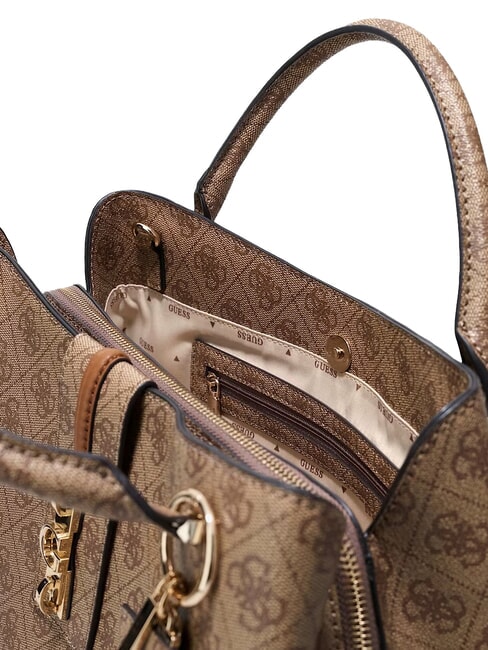 YVONNE LOGO Sac &agrave; main avec bandouli&egrave;re LOGO DE LAIT - Sacs pour Femme