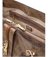 GUESS YVONNE LOGO Sac &agrave; main avec bandouli&egrave;re LOGO DE LAIT - Sacs pour Femme - 6